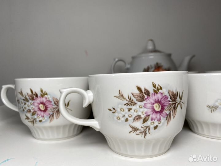 Сервиз чайный СССР чайка