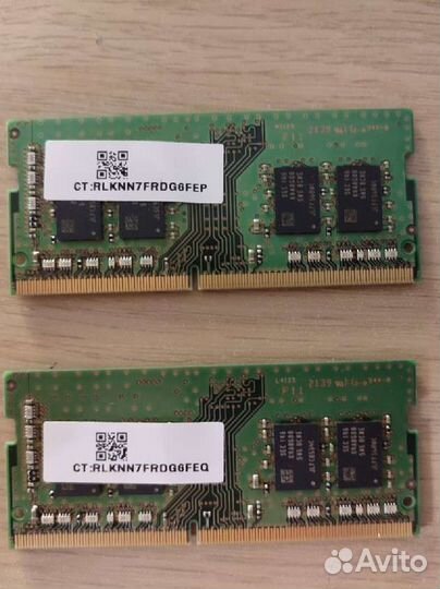 Оперативная память so-dimm ddr4 16gb samsung