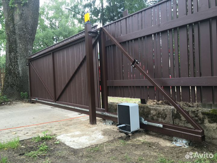 Откатные ворота под ключ