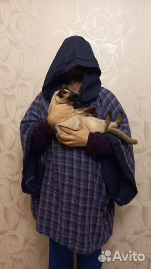 Пончо унисекс хб оверсайз авторский дизайн