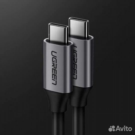 Кабель USB 3.1 Type-C - Type-C 1,50 м. серый Ugree