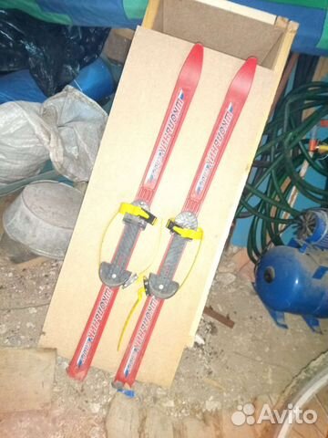 Детские пластиковые лыжи 100 см