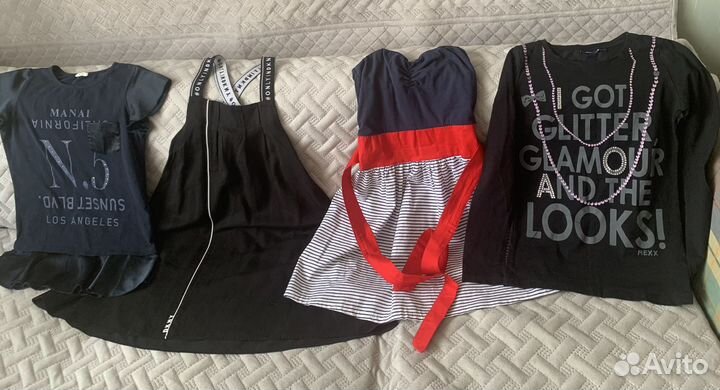 Летние платья пакетом(5 вещей)на девочку.р128 -134