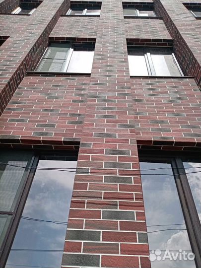 Гибкий кирпич на сетке для отделки