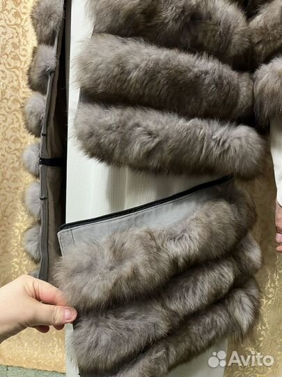 Шуба из песца