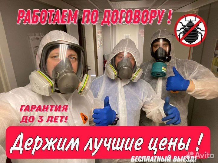 Дезинфекция, уничтожение клопов, тараканов,ос