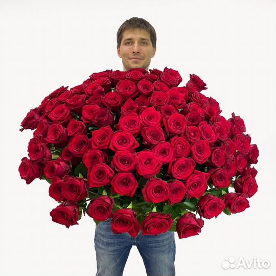 Букеты из 101 розы с бесплатной доставкой