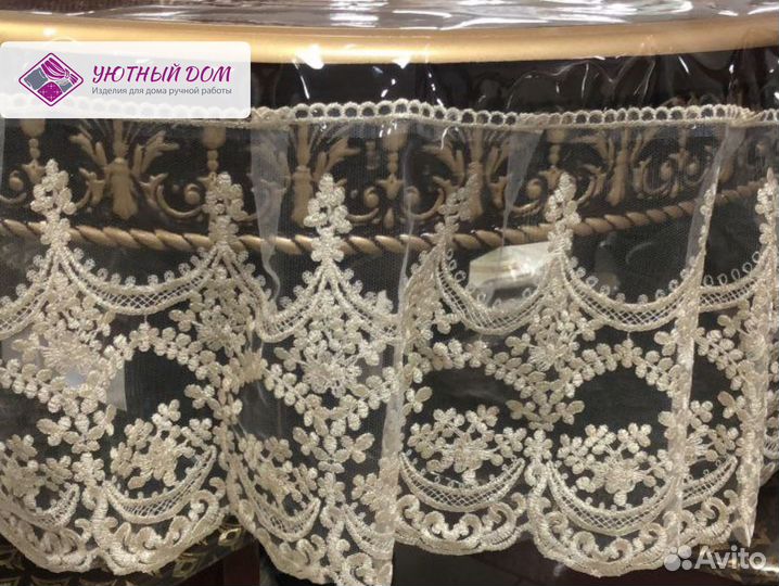 Силиконовая скатерть с кружевом (прозрачная)