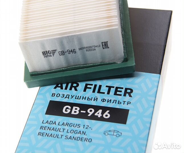 Фильтр воздушный лада Largus renault Logan (12) (8