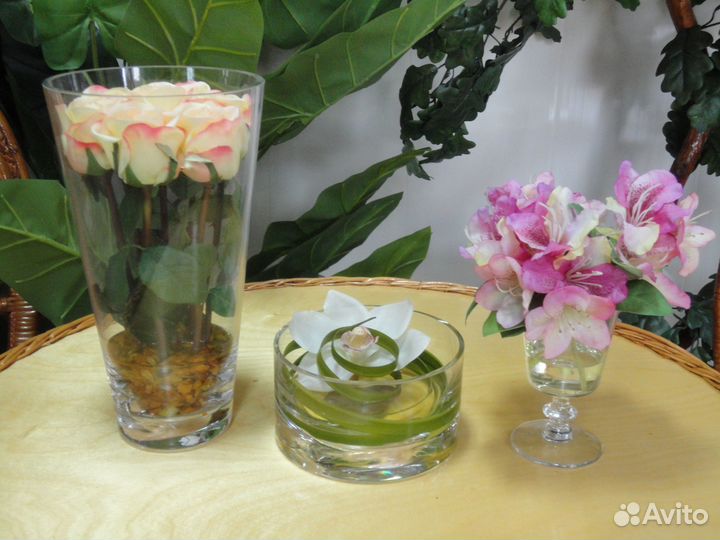 Искусственные цветы, шкатулки ручной работы