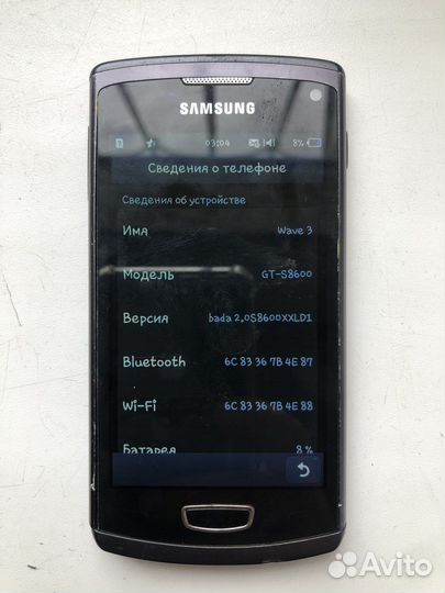 Телефон Samsung wave 3