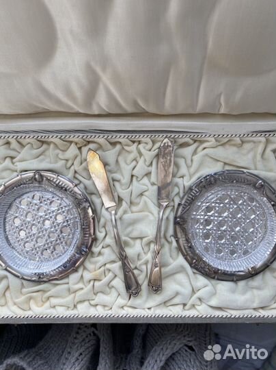 Серебряный десертный набор