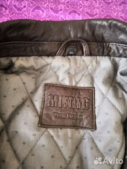 Кожаная куртка мужская 54 56