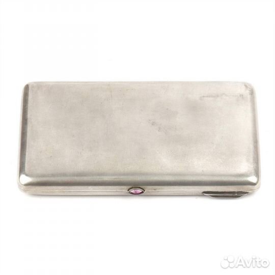 Серебряный портсигар с золочением 84 проба