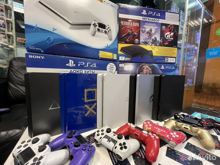 PS4 playstation 4 Slim sony ps4 + Игры + Гарантия