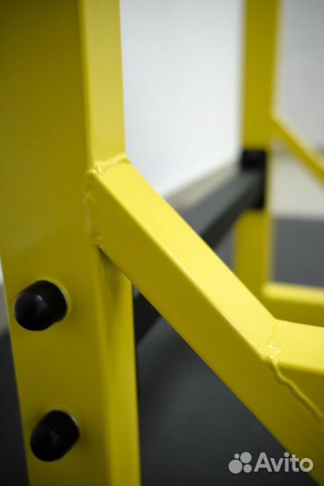 Турник 3 в 1 напольный желтый