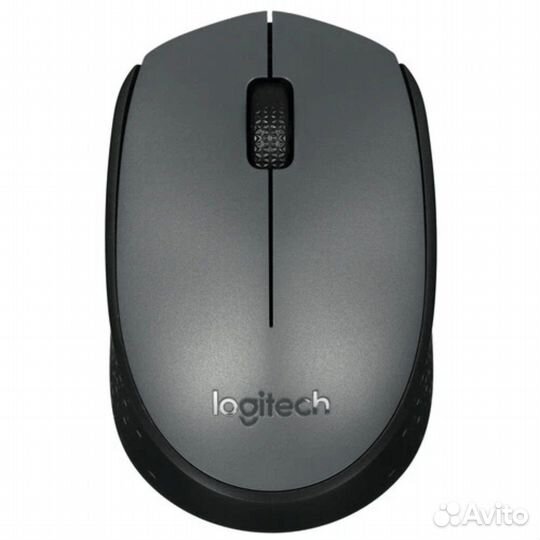 Мышь беспроводная Logitech M170, Черно-Серый