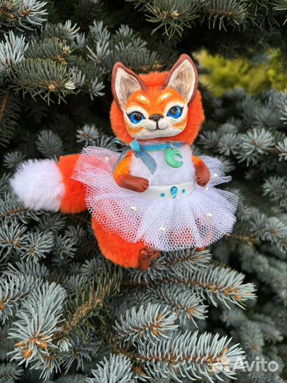 Игрушка ручной работы лиса