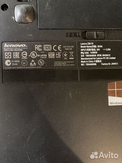 Ноутбук lenovo, не включается