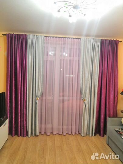 Занавески шторы бу 2 комплекта