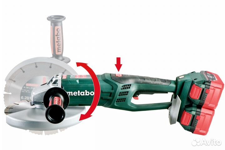 Аккум. угловая шлифмашина Metabo WPB 36-18 LTX BL