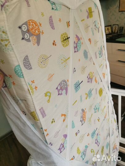 Детская кроватка с маятником +матрас