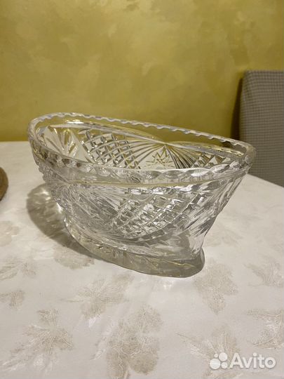 Блюдо хрустальное СССР