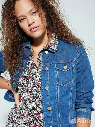 Джинсовая куртка Violeta by Мango на 46/48 размер