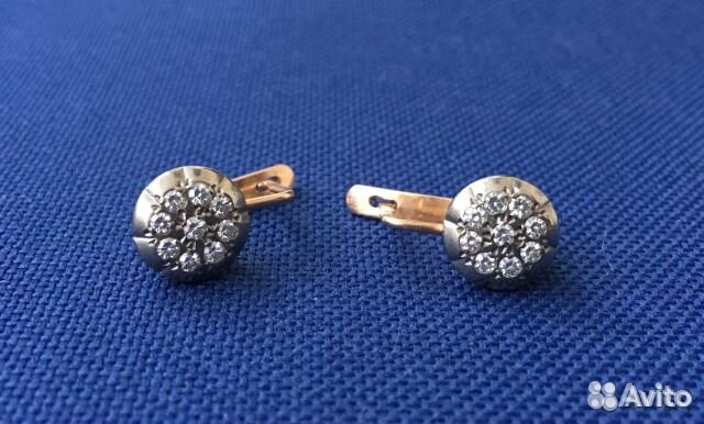 Серьги с бриллиантами СССР
