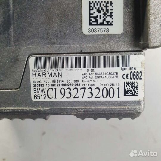 Магнитола BMW 5 F10/F11/GTF07 2014г. 9327320