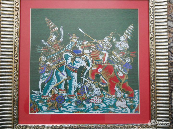 Картина шёлк Тайланд