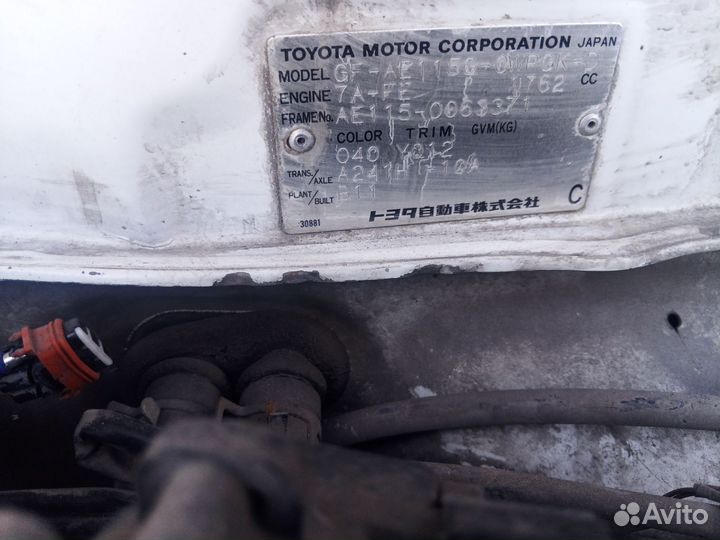 Продам на запчасти Тойота Кариб sprinter