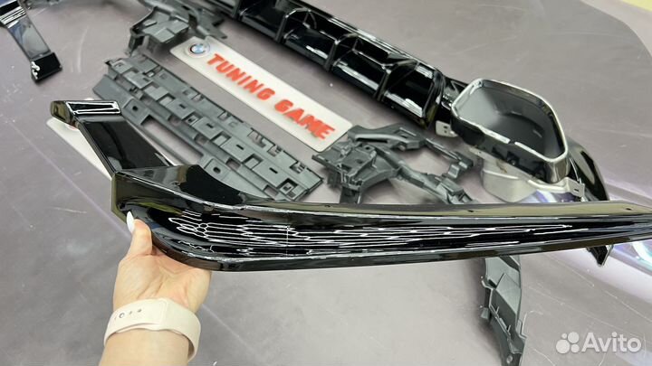 Диффузор BMW G20 M perrformance + насадки 340
