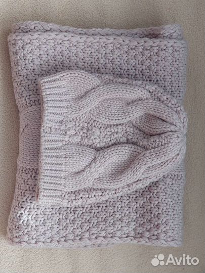 Комплект шапка и шарф женские