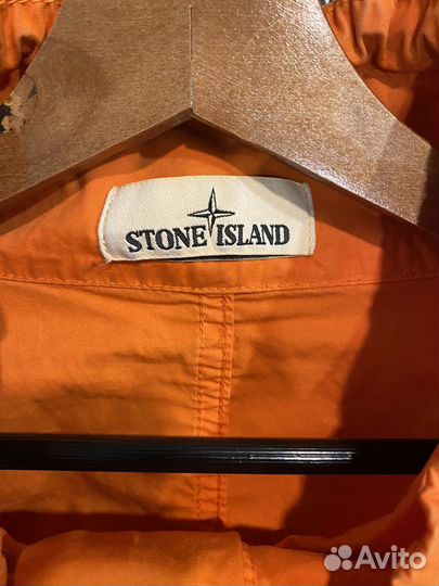 Анорак stone island garment dyed overshirt