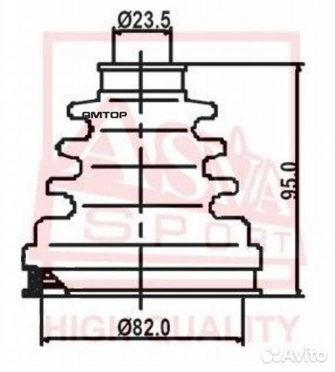 Asva asbt2120 asbt-2120 asva пыльник ШРУС (комплек