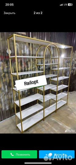 Зеркало, вешалки, полки, рейлы