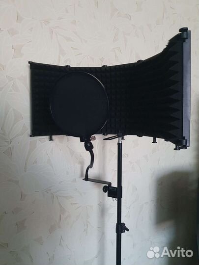 Акустический экран для микрофона+Поп фильтр