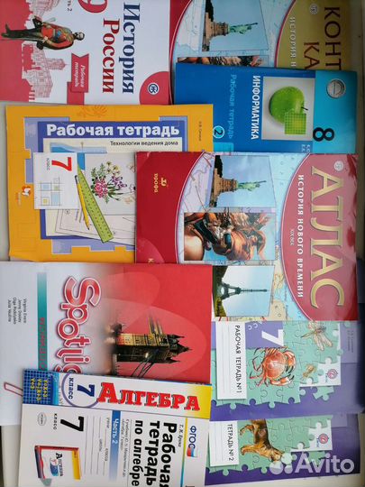 Рабочие тетради по разным предметам