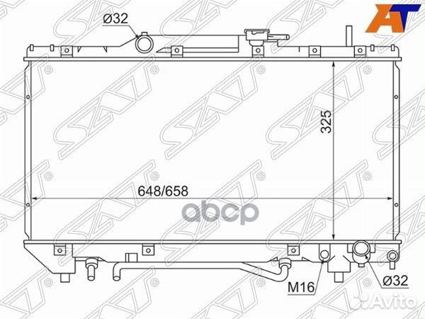 Радиатор Toyota Caldina (T190) 92-02 / Carina