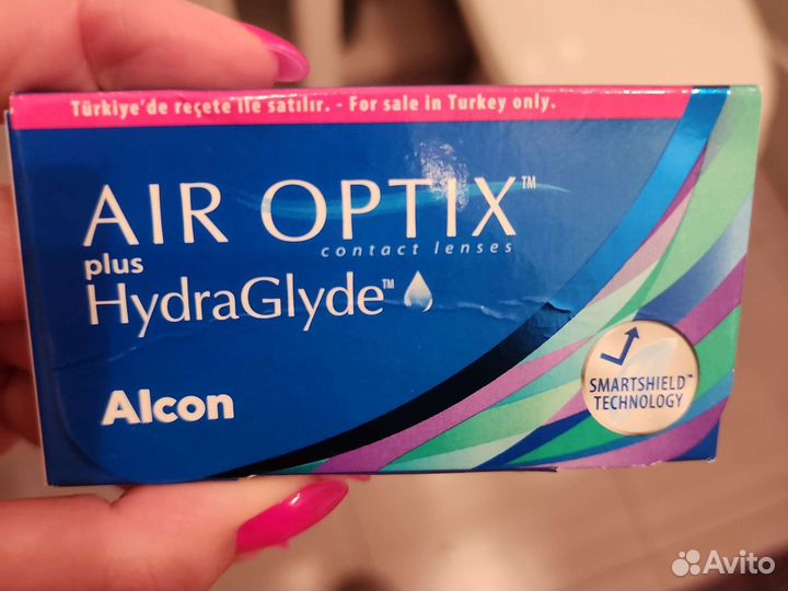 Линзы контактные air optix -4,25 (на месяц)