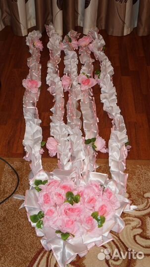 Свадебные украшения на машину