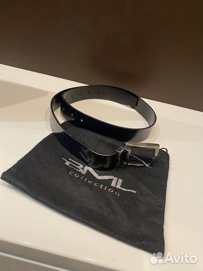 Ремень BML из натуральной кожи двусторонний