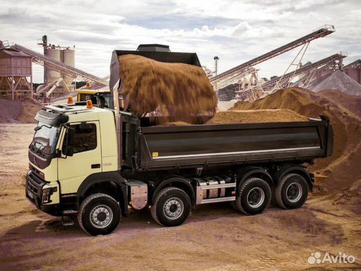 Песок \ Земля строительный разной фракции от 3кубо