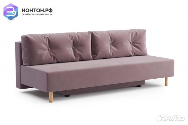 Диван еврокнижка Сайле розовый