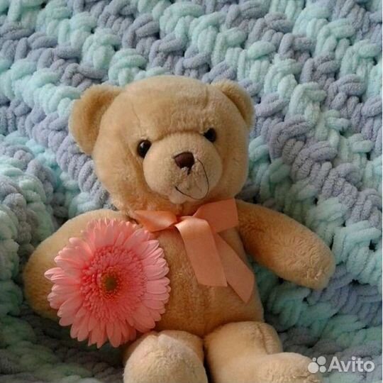 Плюшевый детский плед на выписку