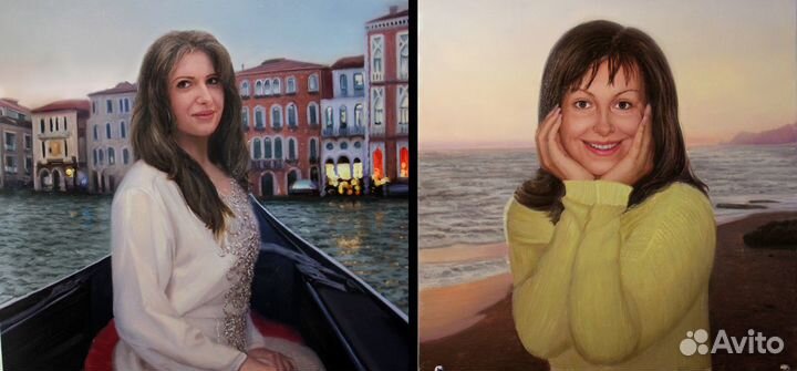 Портрет маслом картины на заказ