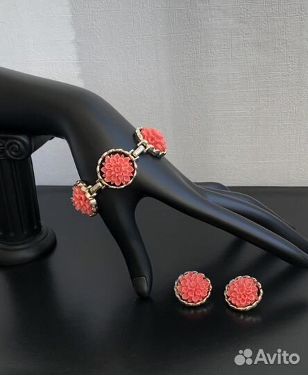 Винтажные Клипсы и Браслет Emmons США Винтаж