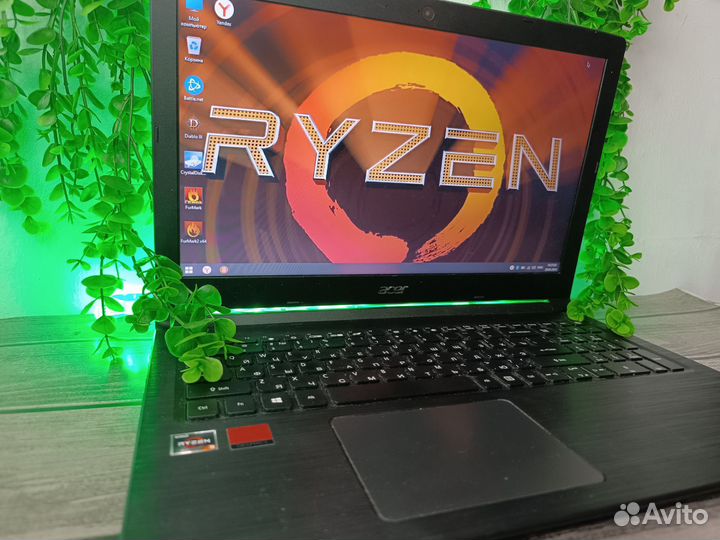 Игровой Ноутбук Acer/Ryzen/12GB-DDR4/SSD480