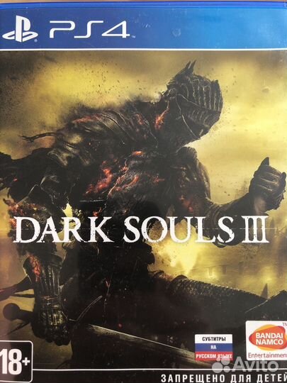 Dark Souls 3 ps4 диск